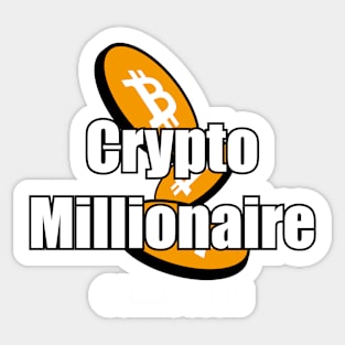 crypto millionaire coming soon Sticker